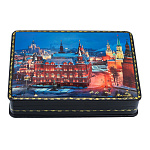 Шкатулка с художественной росписью "Вечерняя Москва"