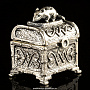 Сувенир из серебра "Крыса на сундуке", фотография 4. Интернет-магазин ЛАВКА ПОДАРКОВ