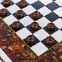 Янтарные шахматы-шашки-нарды "Монолит 2" 50х50 см, фотография 16. Интернет-магазин ЛАВКА ПОДАРКОВ