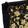 Сумка "Флора". Черная с золотой вышивкой, фотография 5. Интернет-магазин ЛАВКА ПОДАРКОВ