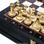 Подарочные шахматы с металлическими фигурами "Стаунтон" 48х48 см , фотография 3. Интернет-магазин ЛАВКА ПОДАРКОВ