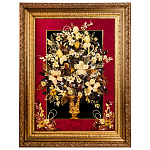 300653-НП Картина Янтарная Композиция "НЕЖНЫЙ БУКЕТ ЛИЛИИ"50*70 см