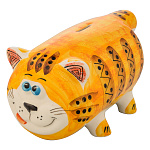 0061164 Сувенир КОПИЛКА "КОТ-БАТОН" 19*11*11см