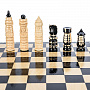 Шахматы деревянные "Резные" 30х30 см, фотография 3. Интернет-магазин ЛАВКА ПОДАРКОВ