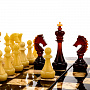 Шахматы деревянные "Ночь" с янтарными фигурами, фотография 3. Интернет-магазин ЛАВКА ПОДАРКОВ