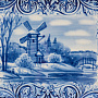 Тарелка декоративная "Пейзаж". Гжель, фотография 2. Интернет-магазин ЛАВКА ПОДАРКОВ