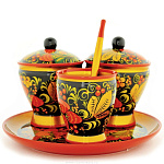 0021736 Хохлома Набор для соусов "Земляничка" 5пр.(в/кат) 63180000005