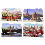 0011996/8*5см Сувенир МАГНИТ "СЕРДЦЕ МОСКВЫ панорама" цвета разные ИСК.МРАМОР