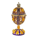 Традиции ФАБЕРЖЕ Сувенир ЯЙЦО-шкатулка Е07-20-11