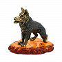 Статуэтка с янтарем "Собака Овчарка", фотография 2. Интернет-магазин ЛАВКА ПОДАРКОВ