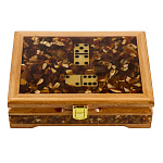 Домино в шкатулке из янтаря