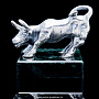 Статуэтка на камне "Бык" (серебро 875*), фотография 3. Интернет-магазин ЛАВКА ПОДАРКОВ