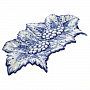 Блюдо "Виноград". Гжель, фотография 3. Интернет-магазин ЛАВКА ПОДАРКОВ