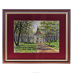 Картина "Звенигород. Саввино-Сторожевский монастырь" 52х42 см