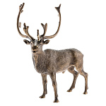 15660 Бронза Скульптура "Северный олень" 16*19см