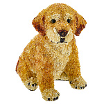 0063542-НП Изделия из янтаря СКУЛЬПТУРА "ЩЕНОК" 21*15*23см