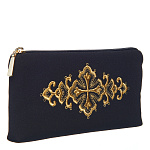 -2000356944797 Очечник "Православие" атлас (креп) Разм. 10*19*2 Мод. 249-1 Рис. 429 п.х.с. РН