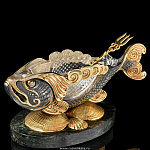 28220 Златоуст Икорница "Благодать" 25*13*12см