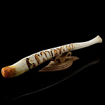  Изделия из кости Чукотская булава с гравировкой , подставка-дерево И305