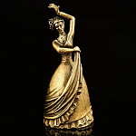 0019524 Бронза Сувенир КОЛОКОЛ "ФЛАМЕНКО" 8,5см (44886)