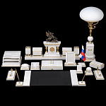 Настольный набор для руководителя "Царский" с лампой, VIP