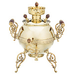 0080528 Жаровой Самовар "ПАУК", латунь (цвет золото)