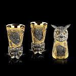 0036420 Златоуст Подарочные СТОПКИ-перевертыши "Совы" 3пр. в П/У (997/65