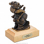 Бронзовая статуэтка "Мишка-лыжник", фотография 2. Интернет-магазин ЛАВКА ПОДАРКОВ