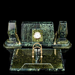 0053735/0075  Нат.камень Письменный прибор 400*110*130 подставка 270*110*30