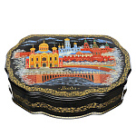 /22*15*6см Художественная роспись  Шкатулка "Москва" /230