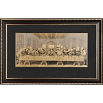  /35*55см Офорт черно-белый "Тайная вечеря"  