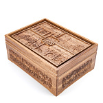 0057274/RTP-71.m Набор покерный: 500 фишек, 2 колоды, кости в ларце из мореного дуба  СНЯТЫ С ПР-ВА