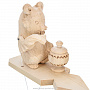 Богородская деревянная игрушка "Медведь с самоваром", фотография 2. Интернет-магазин ЛАВКА ПОДАРКОВ
