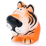 /цветной  Гжель Символ года ТИГР "ЦАРАПИК" в г/к в цвете   001884