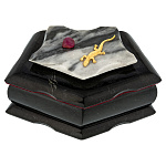 0072810/8009 Нат.камень ШКАТУЛКА 160*90*90 мм