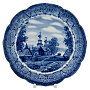 Тарелка декоративная "Пейзаж". Гжель, фотография 3. Интернет-магазин ЛАВКА ПОДАРКОВ
