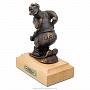 Бронзовая статуэтка "Мишка-лыжник", фотография 3. Интернет-магазин ЛАВКА ПОДАРКОВ