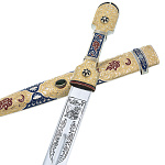 6178 Оружие сувенирное КИНЖАЛ "Кавказский" незак. синяя эмаль