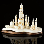  Рог лося Композиция " Русский Север 3" рог лося , подставка-дерево