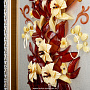Картина янтарная "Ваза с лилиями", фотография 4. Интернет-магазин ЛАВКА ПОДАРКОВ