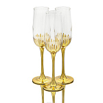 Набор бокалов для шампанского 175 мл "Золотой лотос"