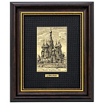  /15*19см Офорт черно-белый "Москва .Храм Василия Блаженного"
