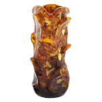 0058068/19*9см Янтарь Ваза цветочная (янтарь, заливка)