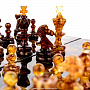 Шахматы с инкрустацией из янтаря и янтарными фигурами "Африка", фотография 17. Интернет-магазин ЛАВКА ПОДАРКОВ