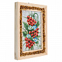 Панно в янтарной раме "Букет цветов" 12,5х16,5 см, фотография 1. Интернет-магазин ЛАВКА ПОДАРКОВ