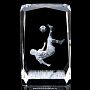 Лазерная графика  Куб "Футболист", фотография 1. Интернет-магазин ЛАВКА ПОДАРКОВ
