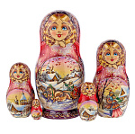 Матрешка "Тройка" 5 мест
