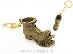 0013855 Сувенир БРЕЛОК "БАШМАК" Бронза 4см