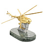 Бронзовая статуэтка с позолотой "Вертолет", фотография 2. Интернет-магазин ЛАВКА ПОДАРКОВ