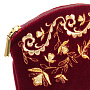 Косметичка "Нефертити". Бордовая с вышивкой, фотография 3. Интернет-магазин ЛАВКА ПОДАРКОВ